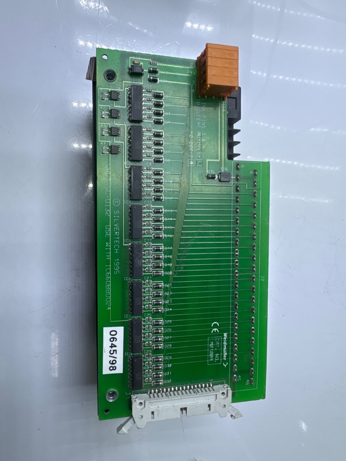 GE FANUC IC660BBD025 GENIUS I/O BLOCK & Weidmuller M0100A
