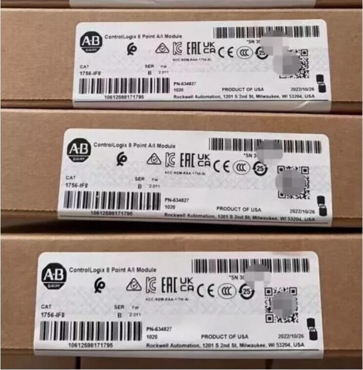 Factory Sealed AB 1756-IF8/B ControlLogix 8Point A/I Module 1756IF8 B Free Ship