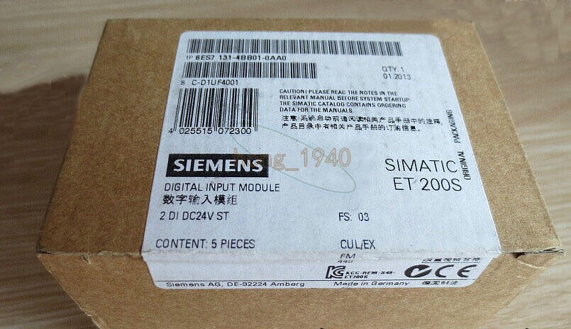 One New Siemens Digital Input Module 6ES7131-4BB01-0AA0 6ES7131-4BB01-0AA0