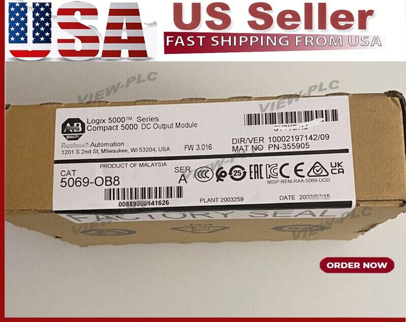 NEW AB 5069-OB8 Compact I/O 8-Ch Output Module 5069-OB8 Fast Ship US Free Tax