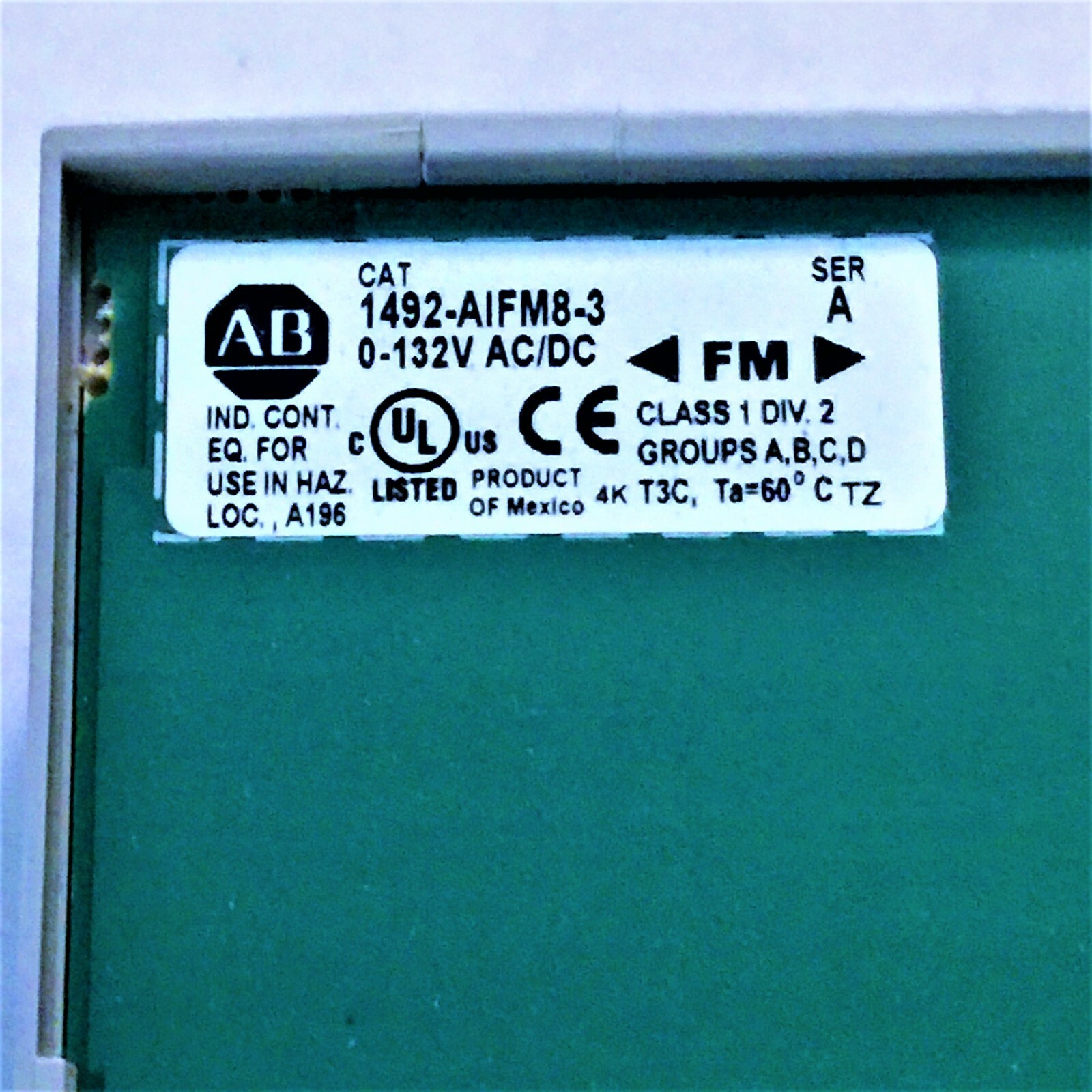 ALLEN BRADLEY 1492-AIFM8-3 SER A ANALOG INTERFACE MODULE