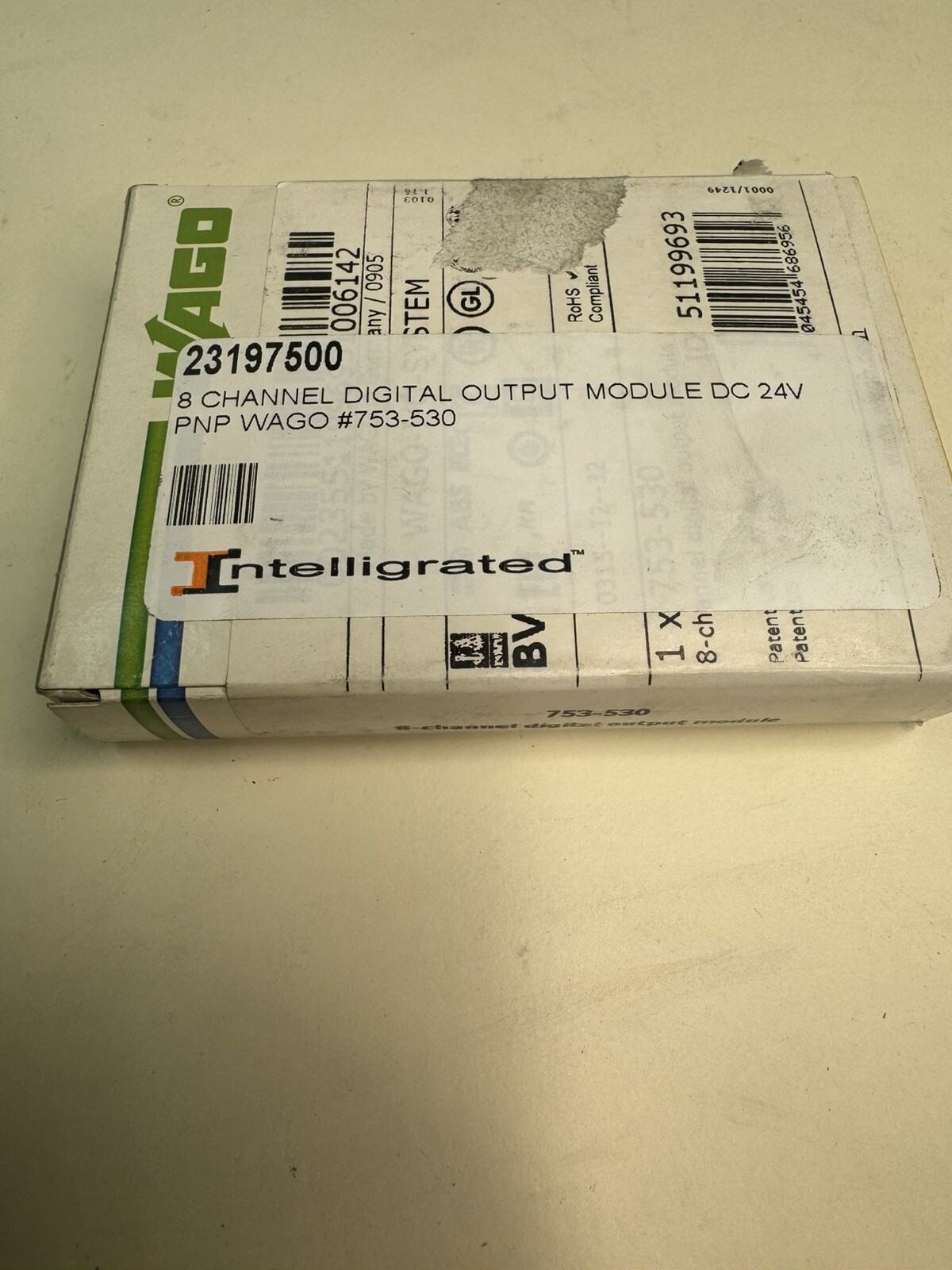 New!! WAGO 753-530 8 Channel Digital Output Module