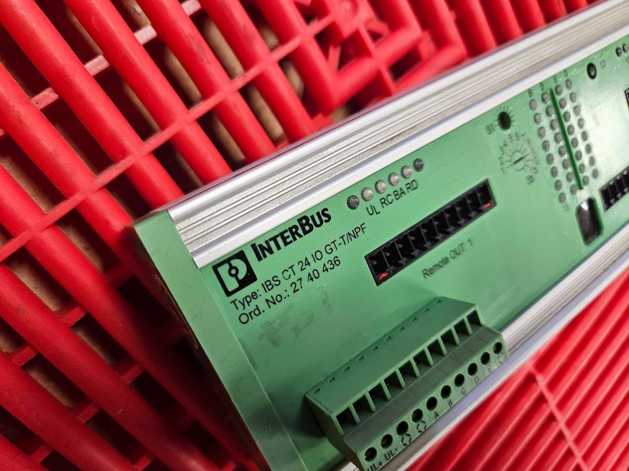Phoenix Contact InterBus Module IBS-CT-24-IO-GT-T/NPF Mixed Remote I/O 2740436