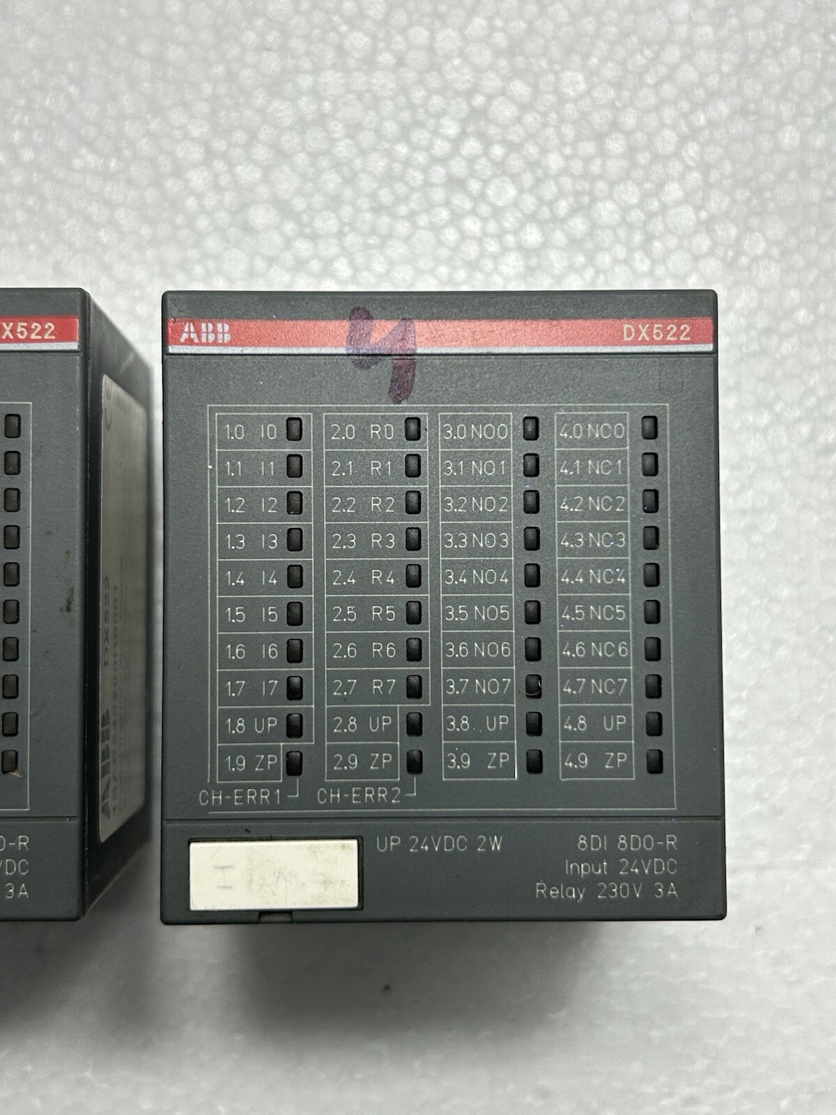 LOT OF 2PCS ABB 1SAP245200R0001 DX522 DIGITAL INPUT/OUTPUT MODULE 8 DI 24 VDC