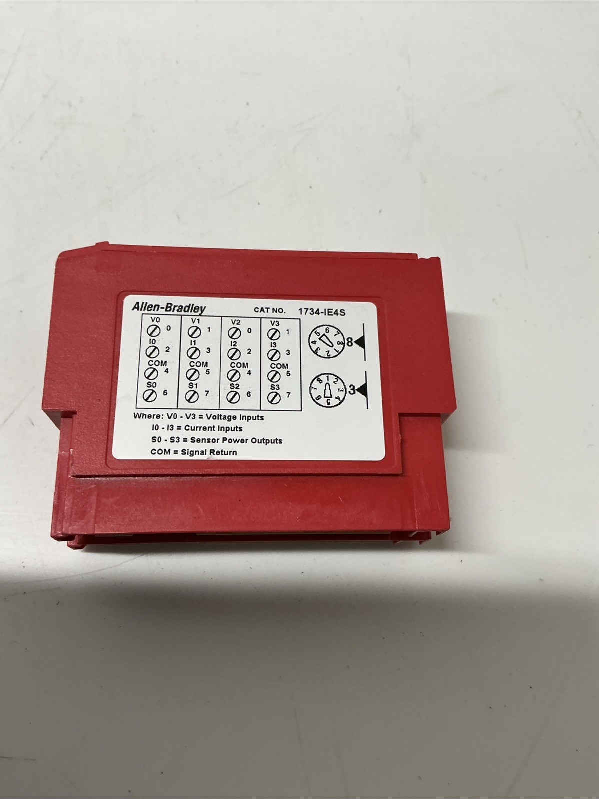 Allen-Bradley 1734-IE4S Ser A POINT I/O Module Damaged Plastic. AC-067