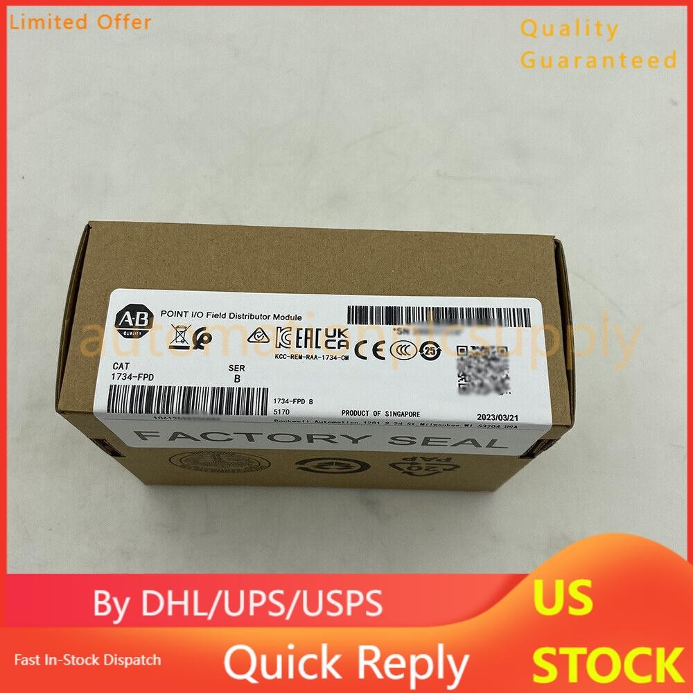 New AB 1734-FPD 1734FPD I/O Module Factory Sealed AB Allen-Bradley US Free Tax