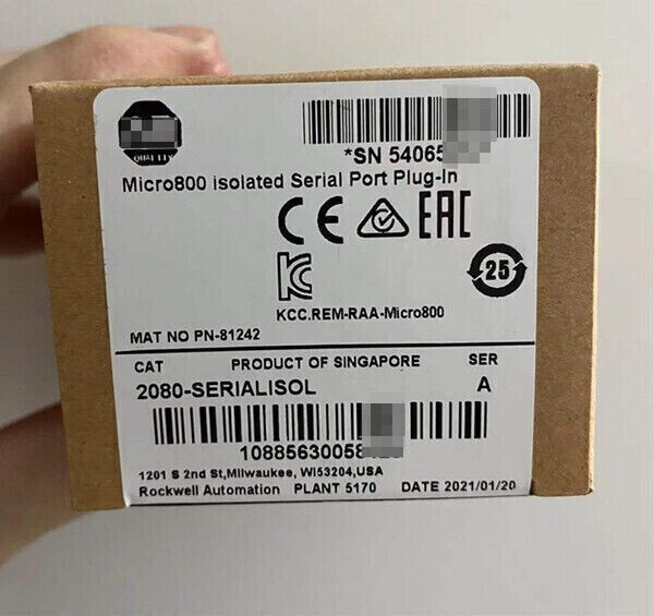 In Stock US AB 2080-SERIALISOL Micro800 Isolated Serial Port Plug-In