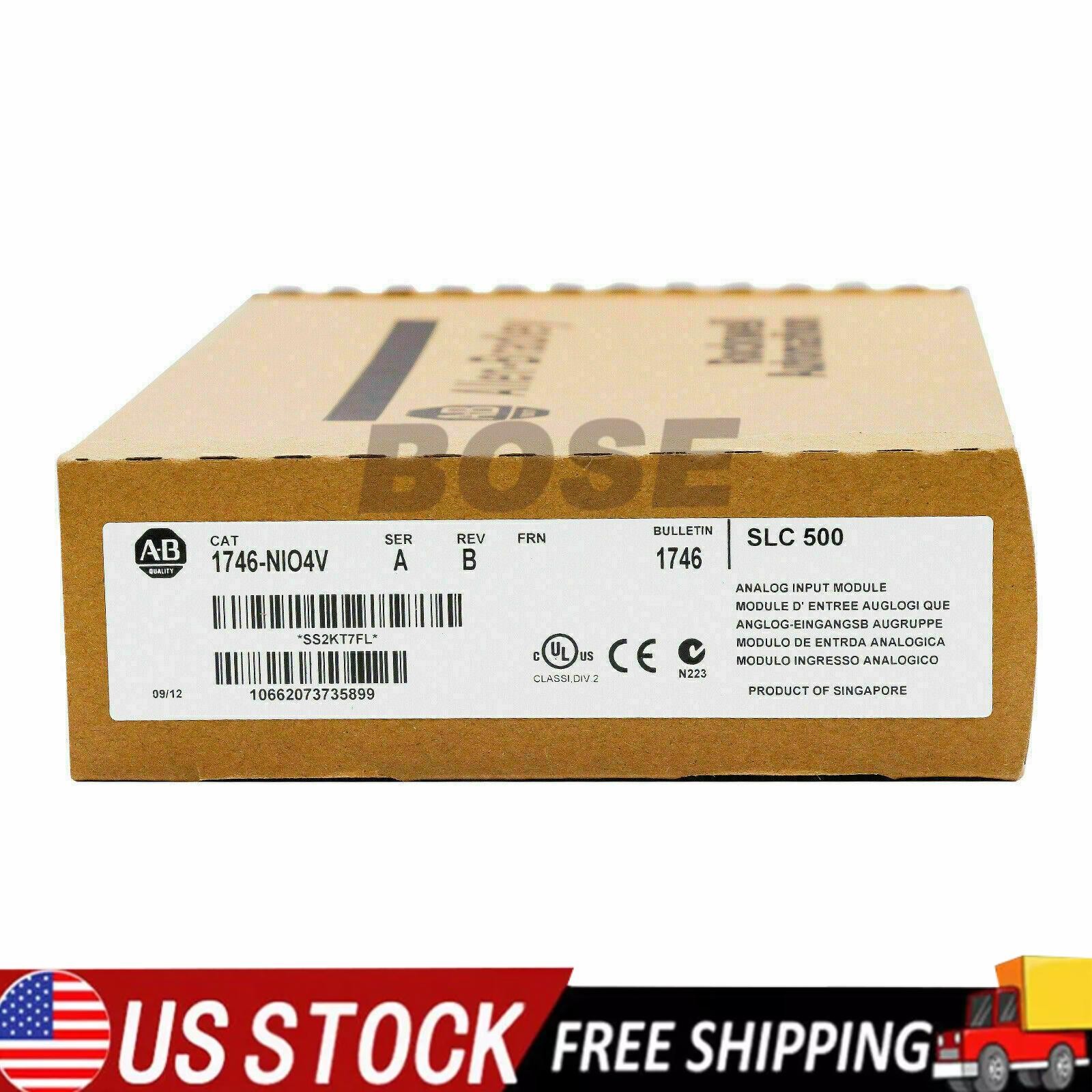 Sealed AB 1746-NIO4V SER A SLC 500 Analog Output Module FAST SHIP US Free Tax