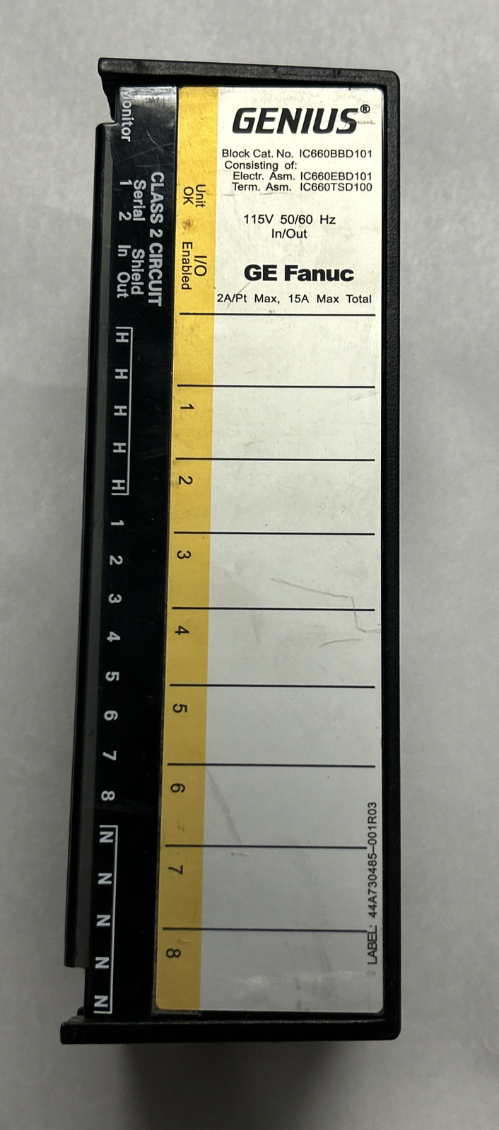 GE FANUC,IC660BBD101,GENIUS BLOCK I/O MODULE