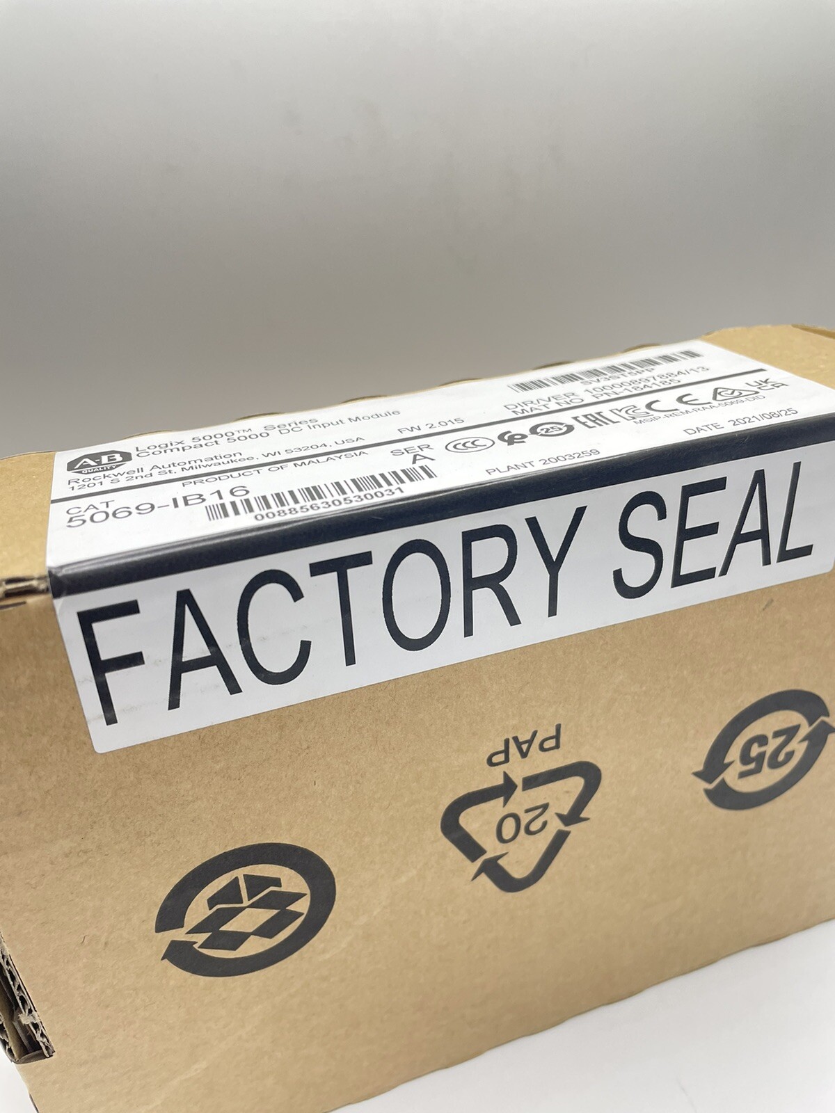 Allen-Bradley New 5069-IB16 Logix 5000 Compact 5000 DC Input Module