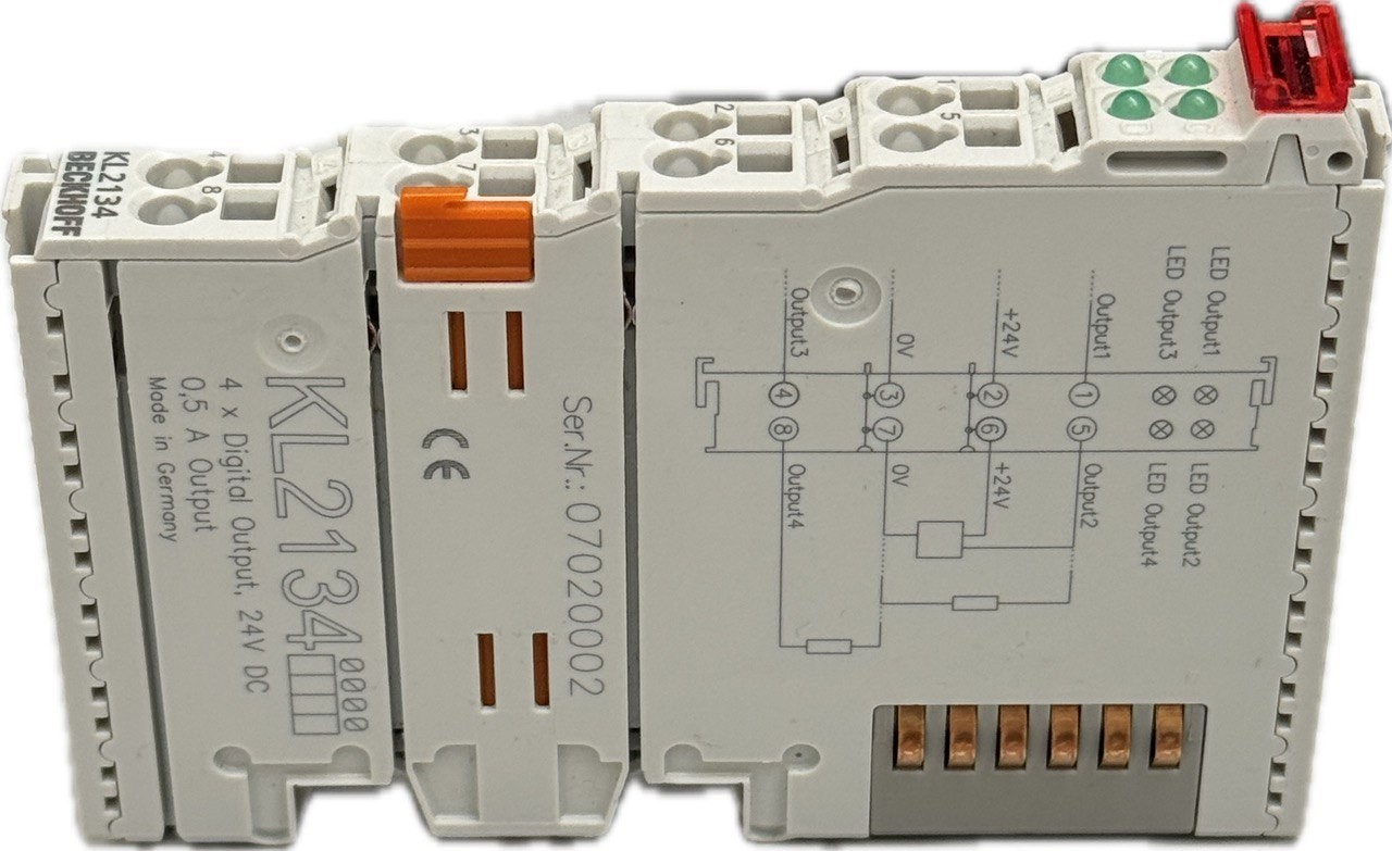Beckhoff KL2134 Bus Terminal, 4 Channel Digital Output KL 2134