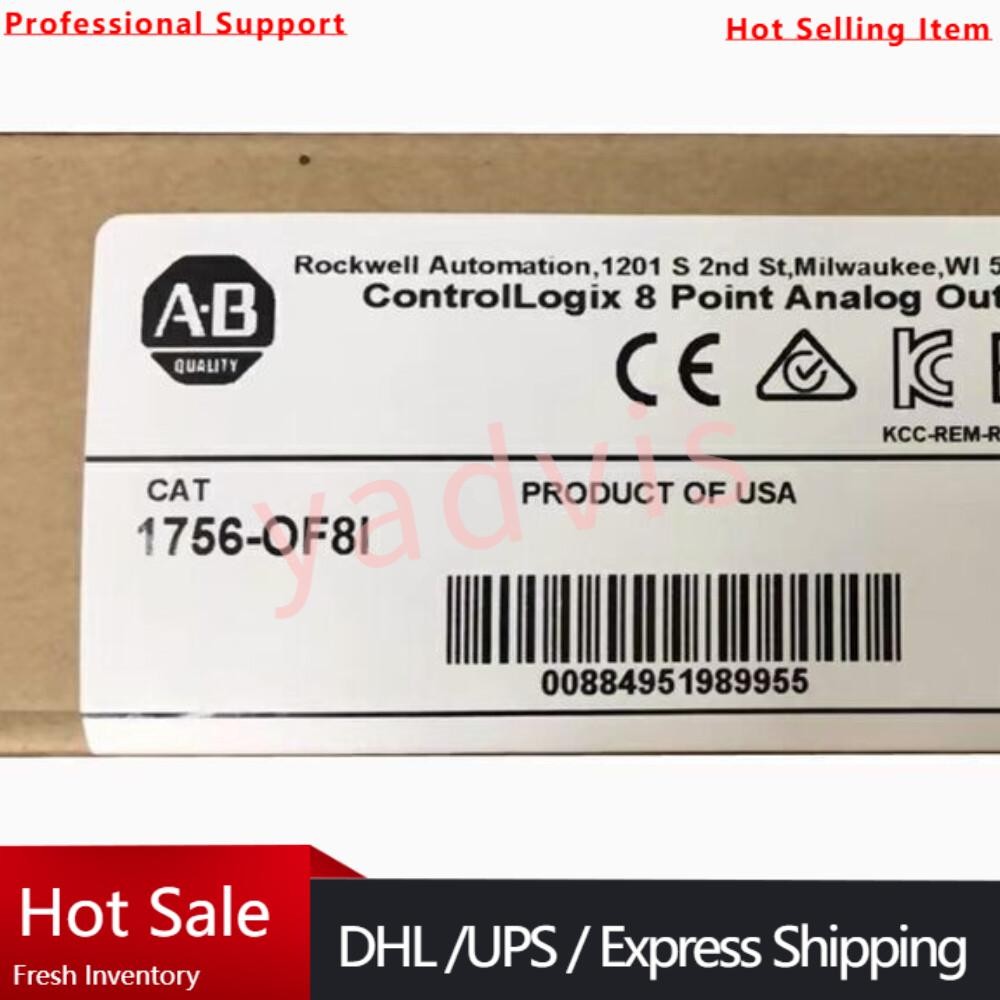 New Sealed Allen-Bradley 1756-OF8I ControlLogix 8Point Analog Output US Free Tax