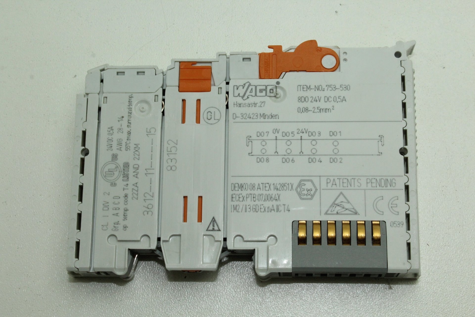 Wago 753-530 Digital Output Source 8 Channel