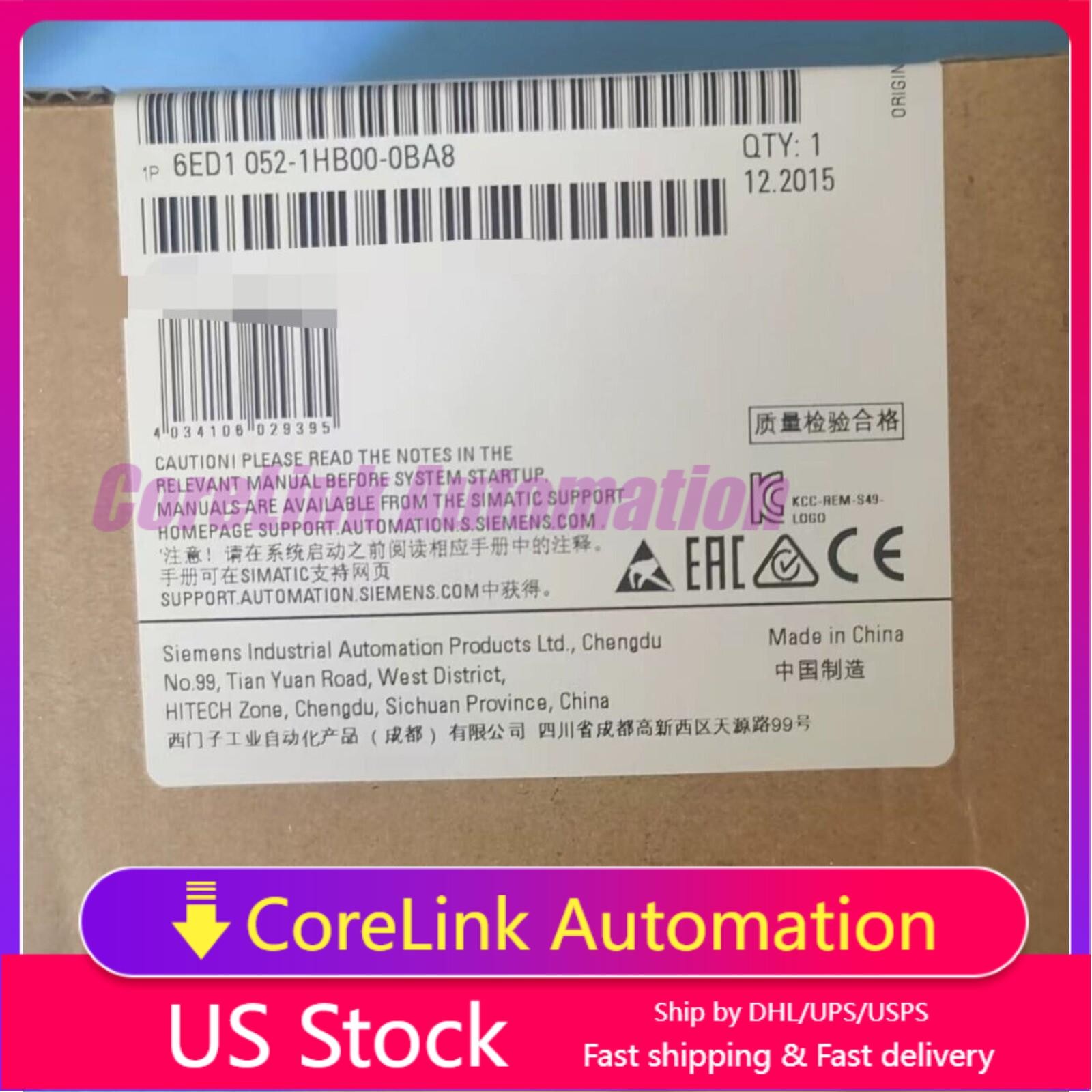 New Siemens 6ED1 052-1HB00-0BA8 6ED1052-1HB00-0BA8 LOGO 24RCE logic module