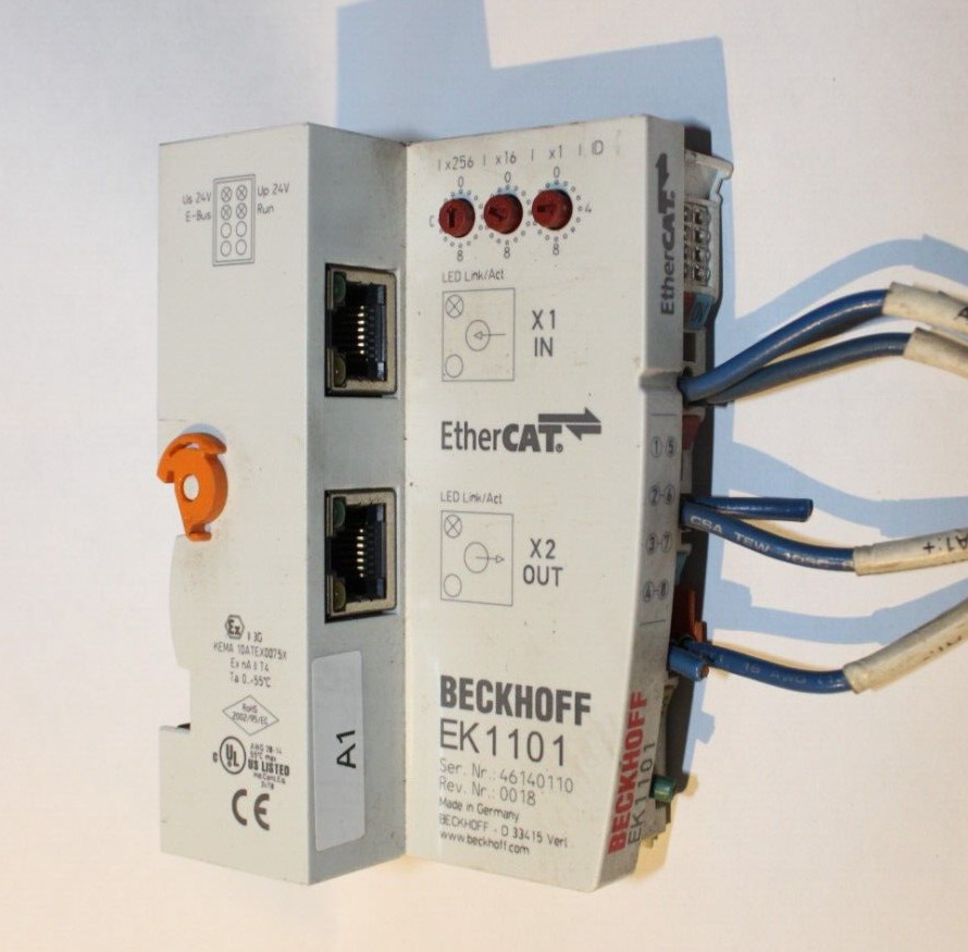 BECKHOFF EK1101 ETHERCAT Bus Terminal Coupler Module + EL9011 END WORKING PULL