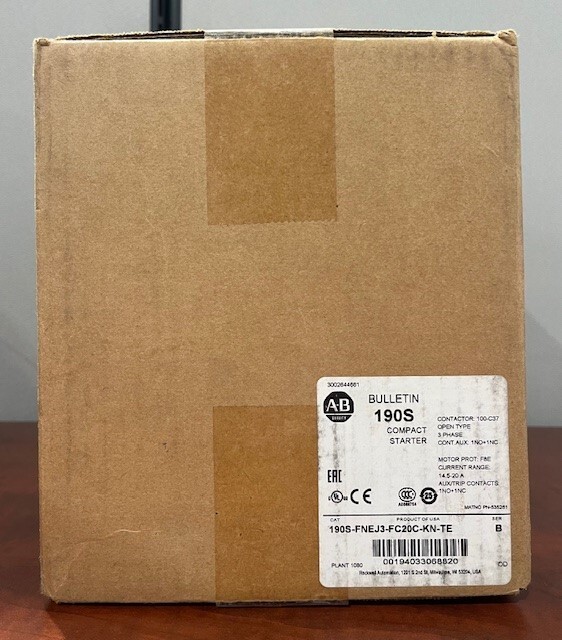 NEW Allen-Bradley 190S-FNEJ3-FC20C-KN-TE