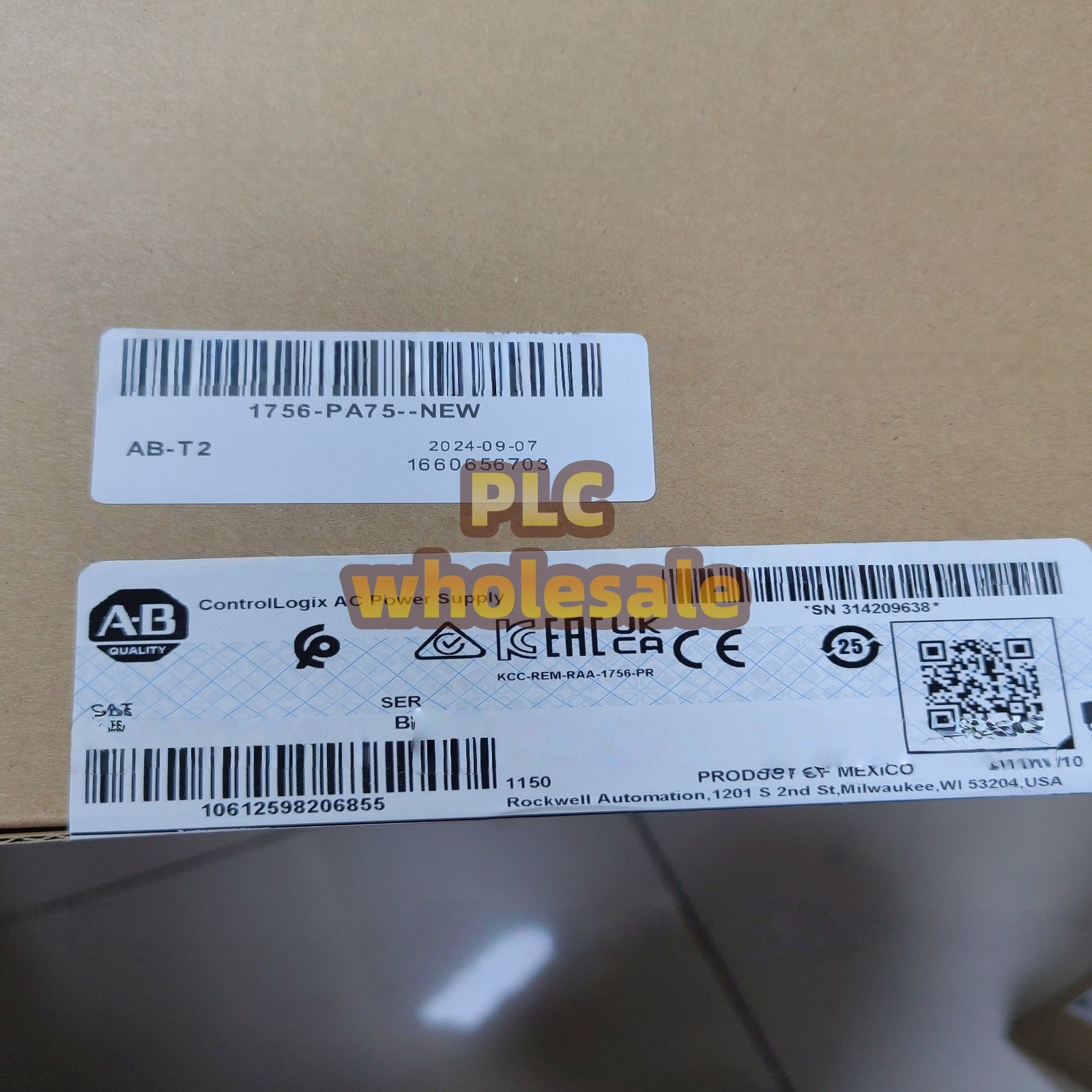 AB 1756-PA75 AC Power Supply 1756PA75 New Factory Sealed fast shipping
