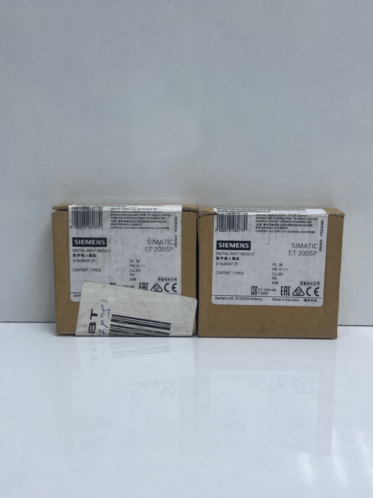 (LOT 2 PCS) SIEMENS 6ES7131-6BF00-0BA0 DIGITAL INPUT MODULE