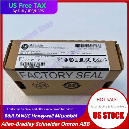 Allen-Bradley 1762-IF2OF2 MicroLogix 1200 I/O Module New Sealed AB 1762IF2OF2