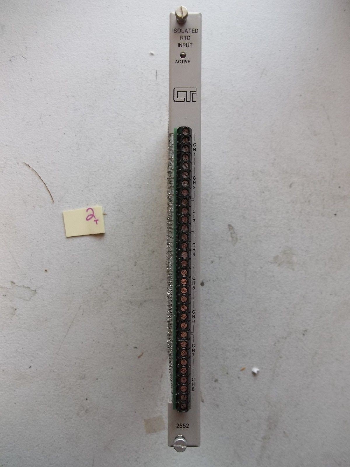 CONTROL TECHNOLOGY CTI 8 CHANNEL ISOLATED RTD INPUT 901B-2552 (674)