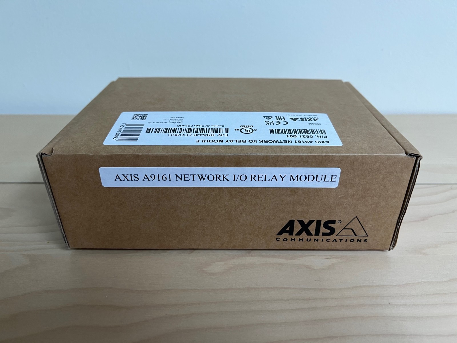 AXIS A9161 Network I/O Relay Module – P/N 0821-001 New & Sealed