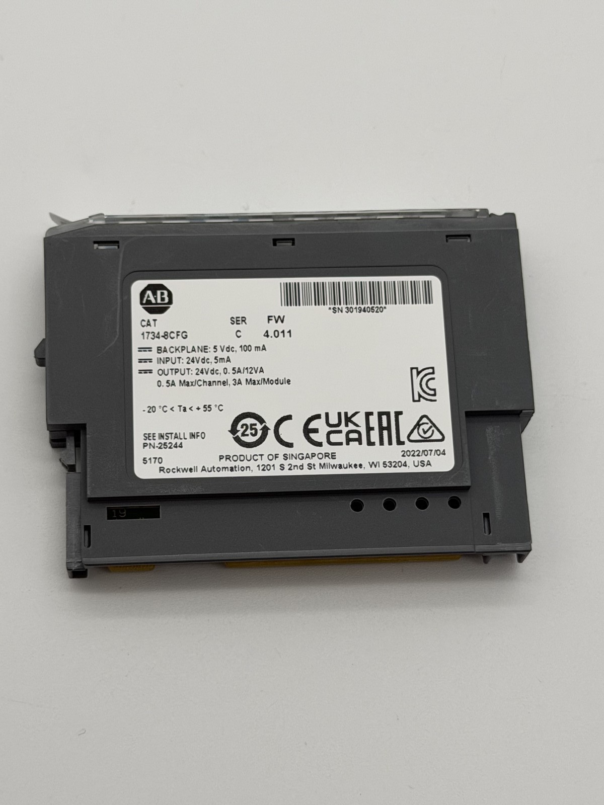 Allen-Bradley 1734-8CFG POINT I/O Module