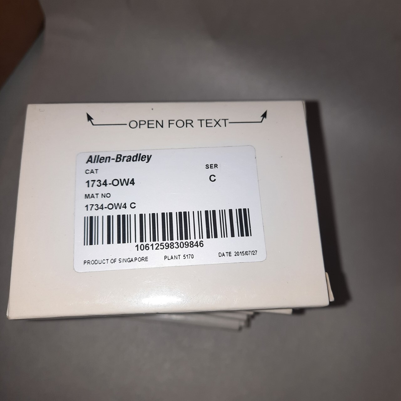 AB 1734-OW4 C POINT I/O 4 Point Digital Output Module 1734OW4 PLC New Sealed
