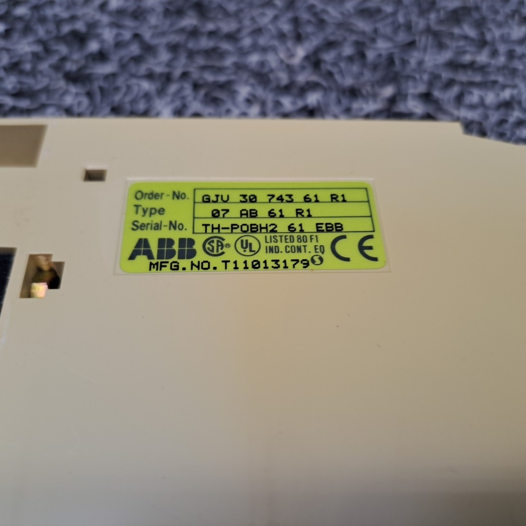 ABB. Style, 07 AB 61 RI. Binary Input Module Procontic T200