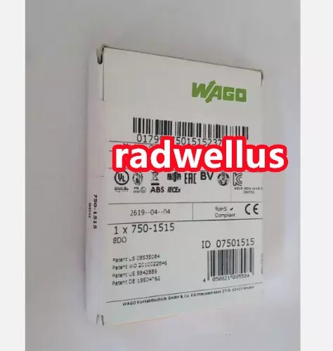 New in Box WAGO 750-1515 8-Channel Digital Output Module 7501515 750-1515