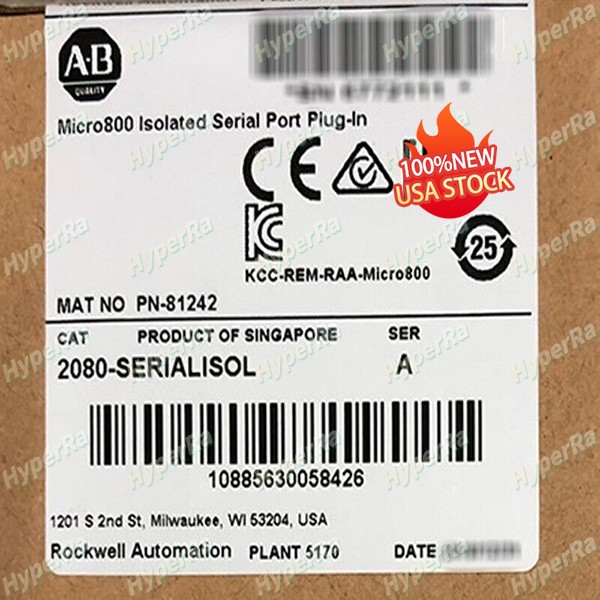 Allen-Bradley 2080-SERIALISOL Micro800 PLC Isolated Serial Communication Module