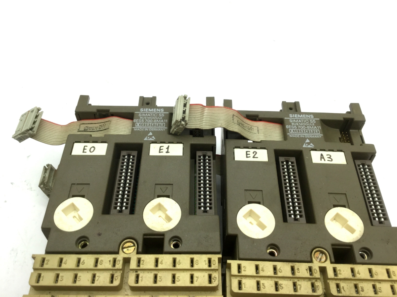 Lot of 4 Siemens 6ES5 700-8MA11 Simatic Bus Module Expansion Base Input Output