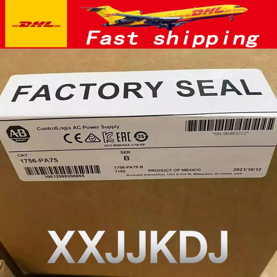 New Factory Sealed Allen-Bradley 1756-PA75 ControlLogix AC Power Supply 1756PA75