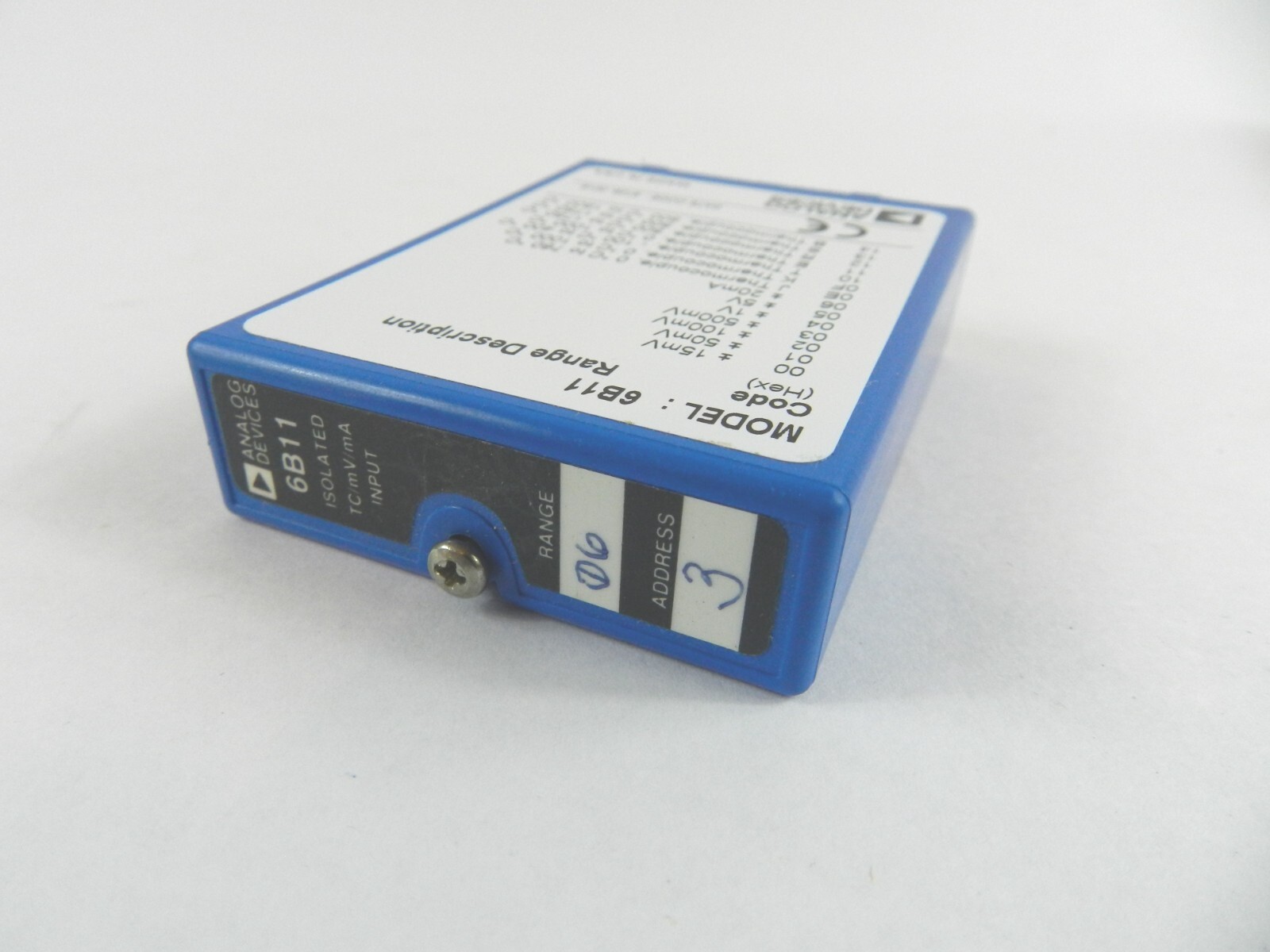 Analog Devices 6B11 Isolated Analog Input Module TC/mV/mA 3