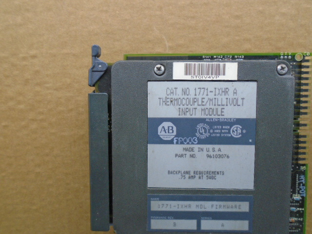 1771-IXHR /A Allen Bradley PLC 5 Thermocouple Module 1771-1XHR N168B