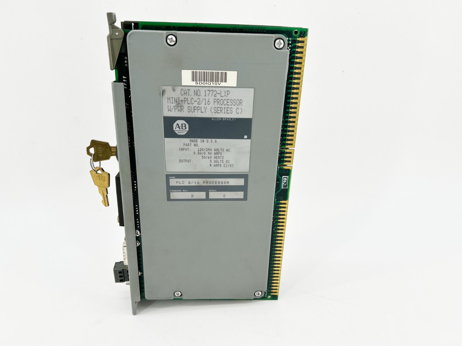 New Allen Bradley 1772-LXP Processor Module 4A 240V 50.60Hz 4k Word SRAM Ser.C
