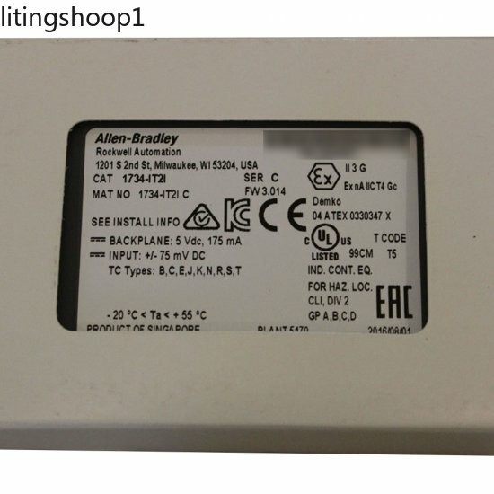 Allen-Bradley 1734-IT2I POINT I/O 2 Point Thermocouple Input Module1734-IT2I