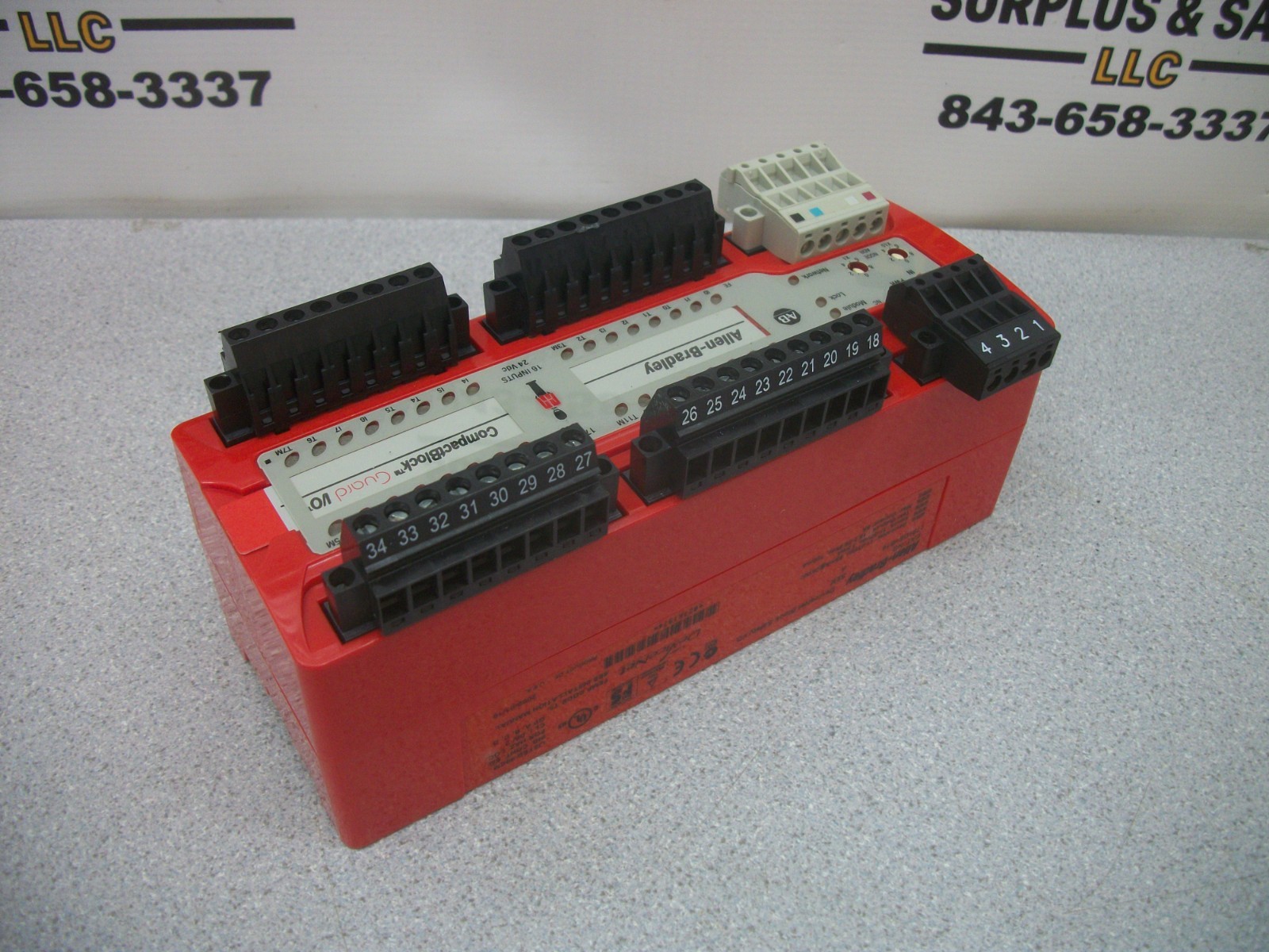 ALLEN-BRADLEY DEVICENET I/O SAFETY BLOCK UNIT 1791DS-IB16