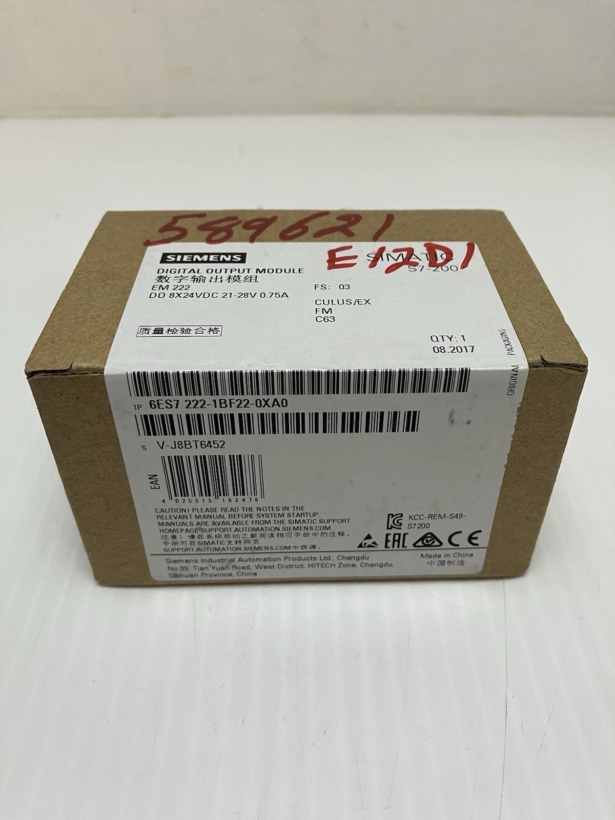 Siemens 6ES7222-1BF22-0XA0 Digital Output Module **SEALED**