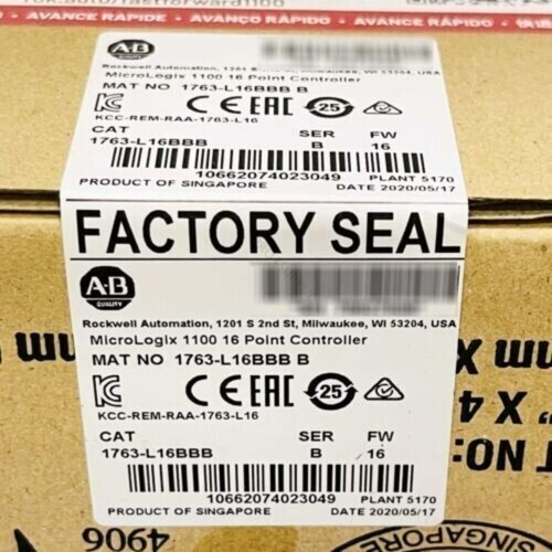 Sealed AB 1763-L16BBB SER B MicroLogix 1100 16 Point Controller YT