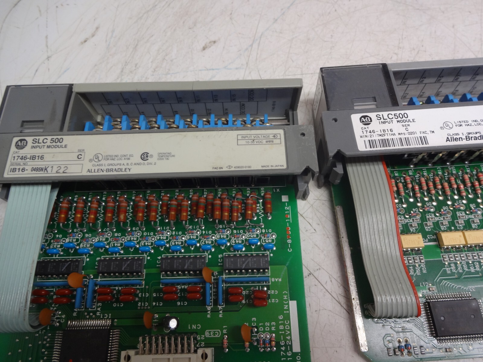 Lot Of 2 Allen Bradley 1746-ib16 Input Module