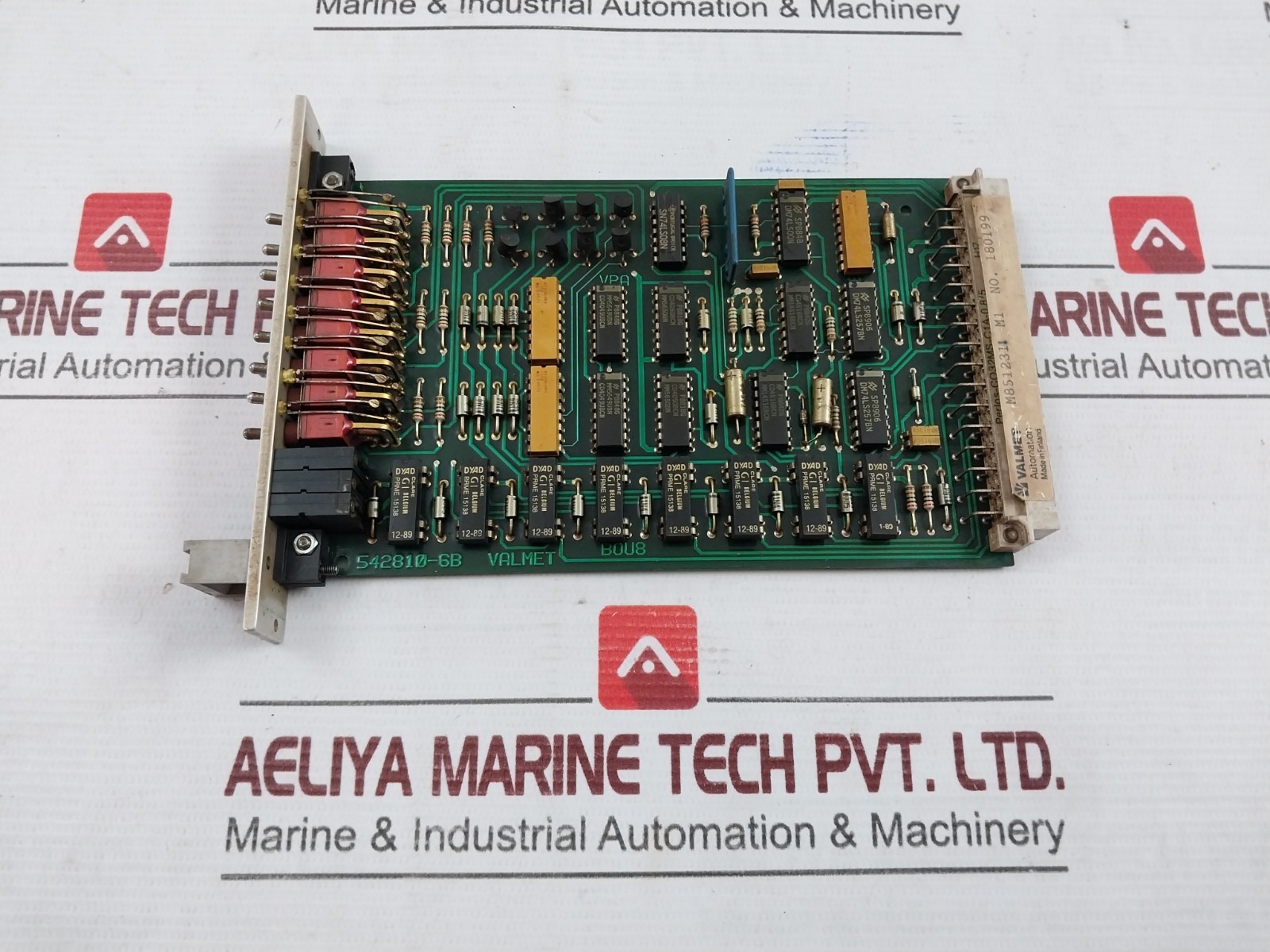 VALMET AUTOMATION BOU 8 A Binary Output PCB Module M8512311 M1 542810-6A